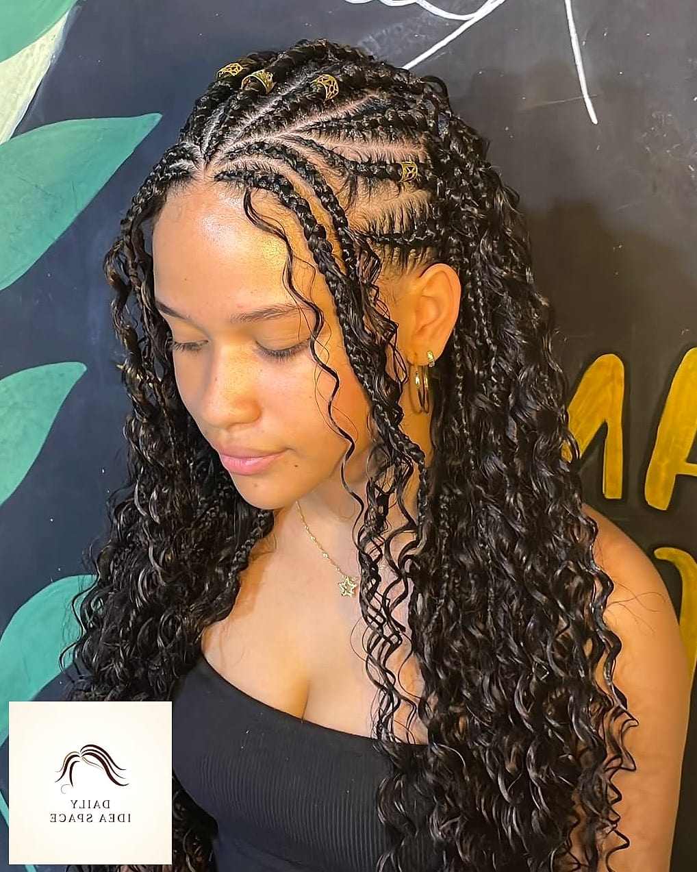 25 Fulani Braids With Curls Ideas That Are Dreamy and So Inspiring 24 Fulani Braids with Curly Twist-Out Ends