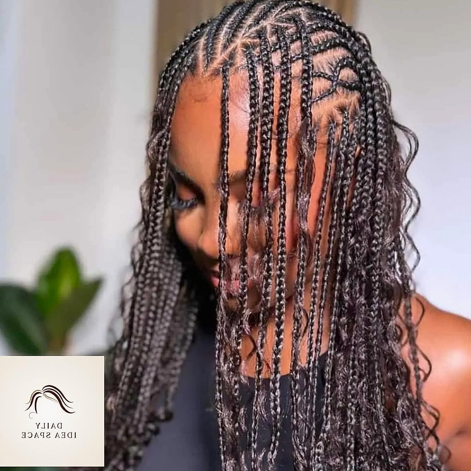 28 Flip Over Fulani Braids Looks You'll Want to Screenshot Immediately 13 Fulani Flip with Front Fringe