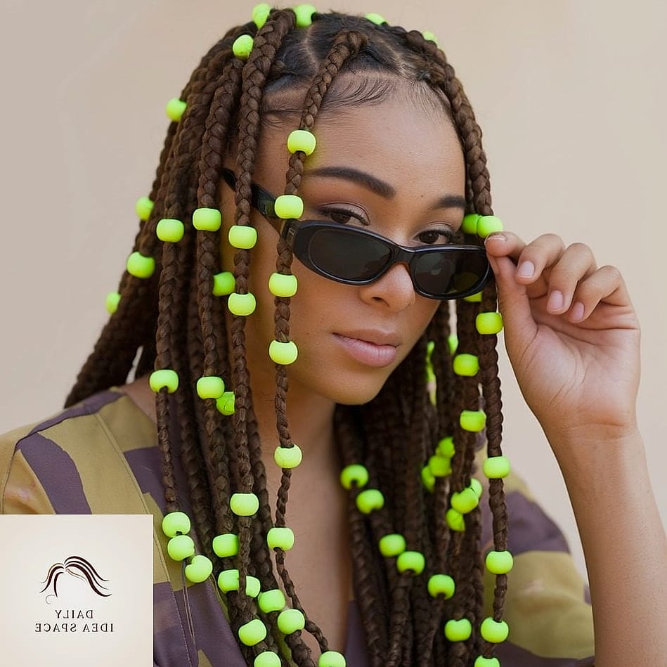 28 Flip Over Fulani Braids Looks You'll Want to Screenshot Immediately 27 Fulani Flip with Neon Braiding Hair
