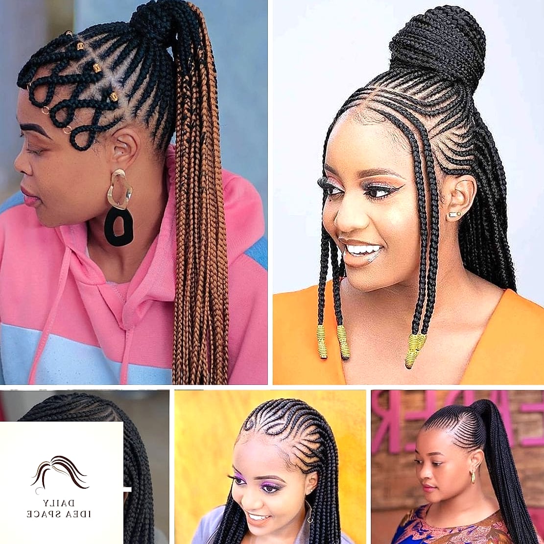 28 Braids For Black Women Looks You'll Want to Screenshot Immediately 9 Ghana Braids