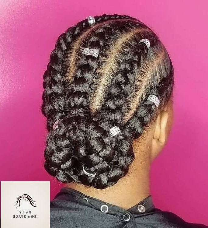 Goddess Braids with a Bun