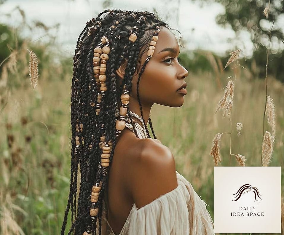 Goddess Braids with Beads