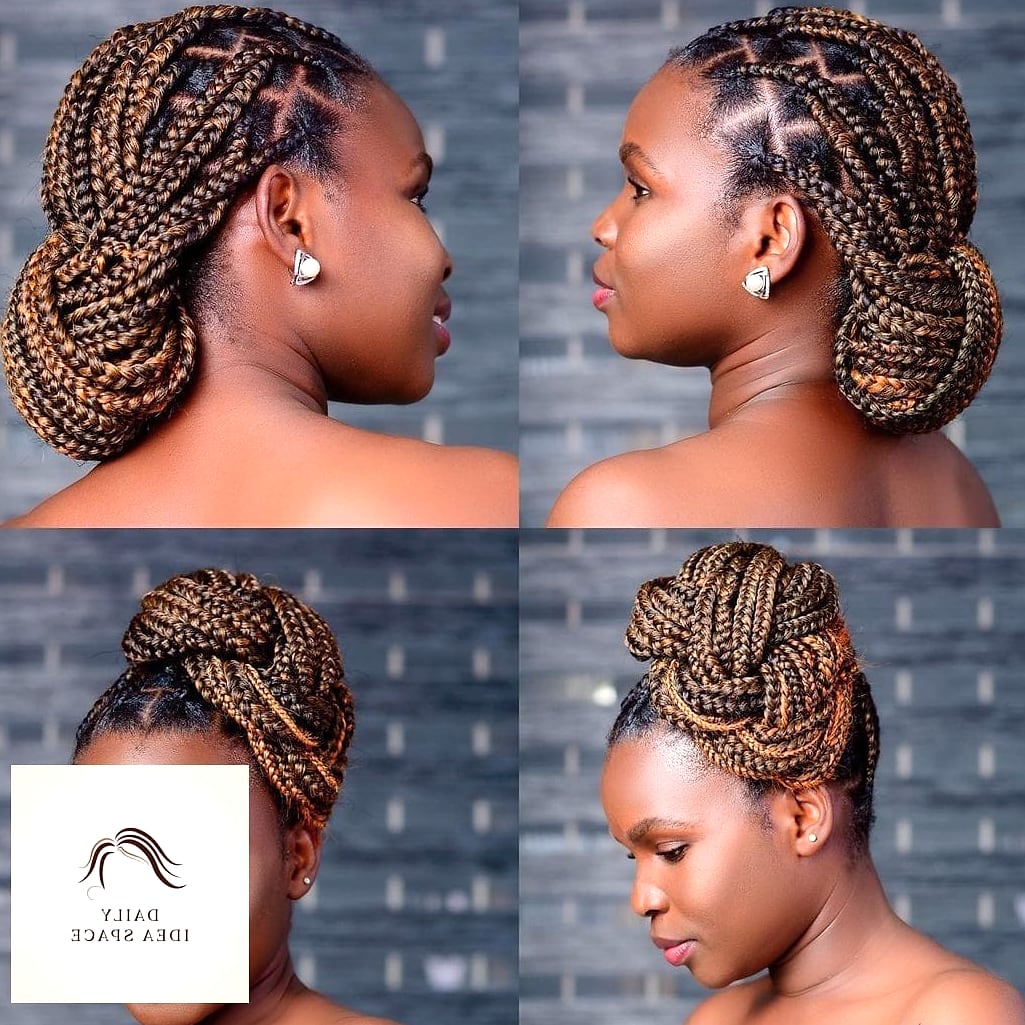 Goddess Braids Updo with Accessories