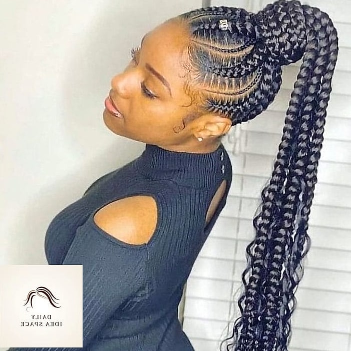 25 Goddess Braids Hairstyles Ideas That Are Dreamy and So Inspiring 14 Goddess Braids into a High Ponytail