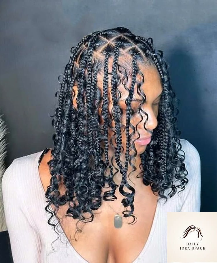 25 Goddess Braids Hairstyles Ideas That Are Dreamy and So Inspiring 21 Goddess Braids with Loose Curly Crown