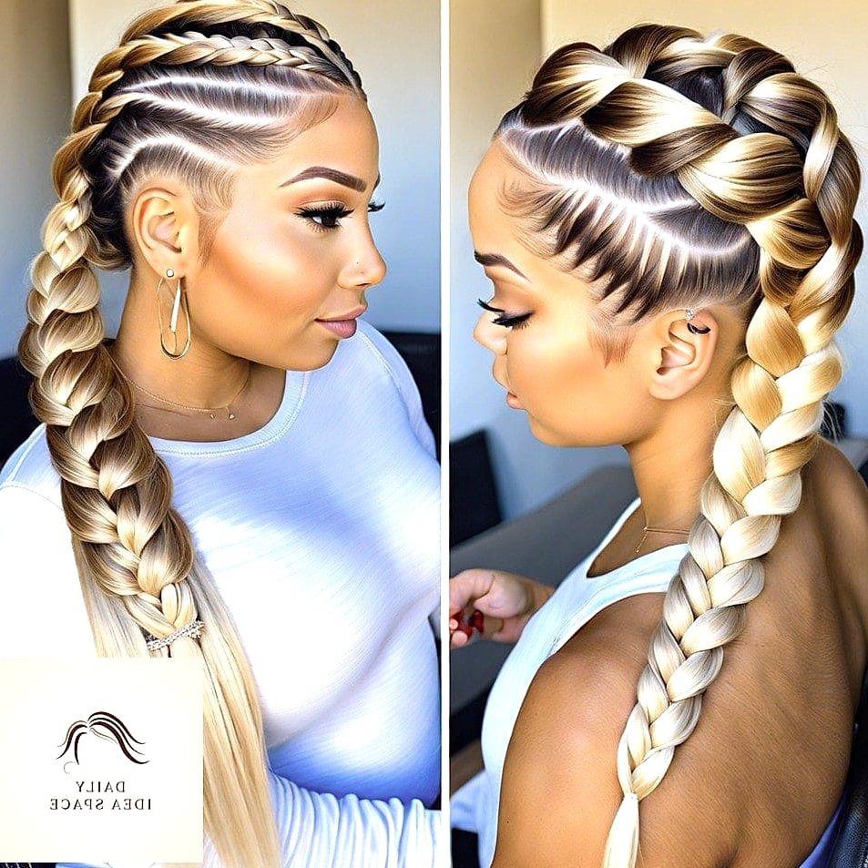 25 Blonde Braids Ideas That Are Going Viral on Pinterest Right Now 10 Golden Blonde Dutch Braids