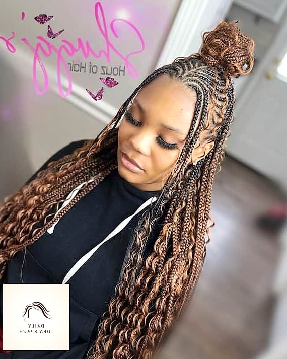 Half-Up Bohemian Braided Style