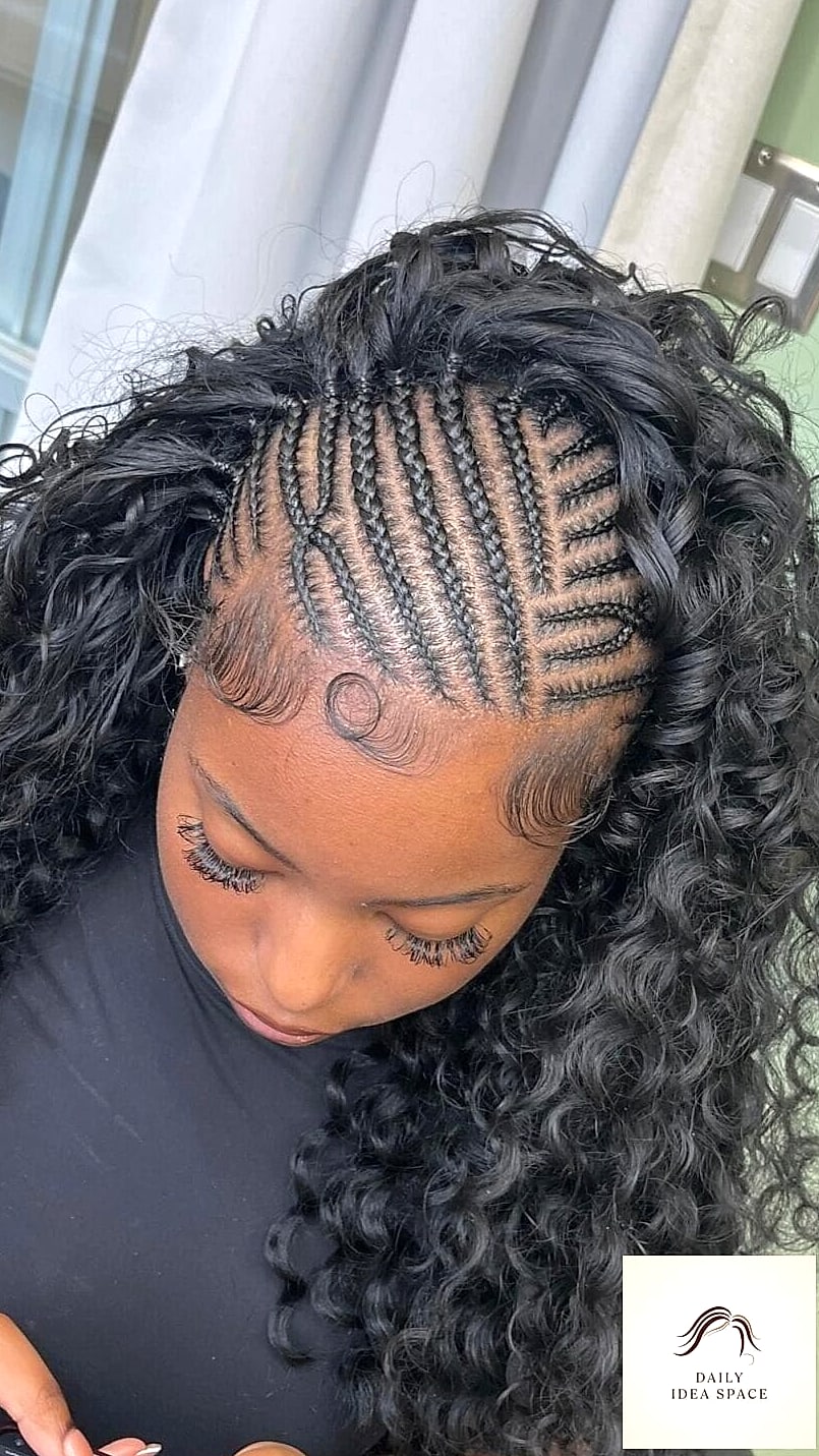 20 Jayda Wayda Braids Ideas That Are Breathtakingly Beautiful 9 Half-Up Braided Style