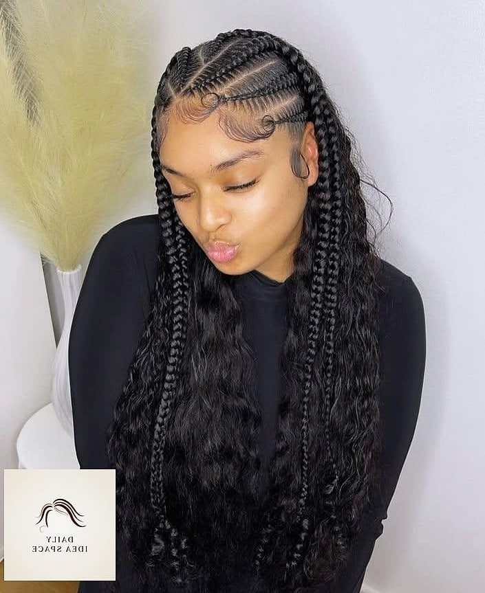27 Scalp Braids Ideas Every Woman Needs to See 6 Half-Up Scalp Braid Crown