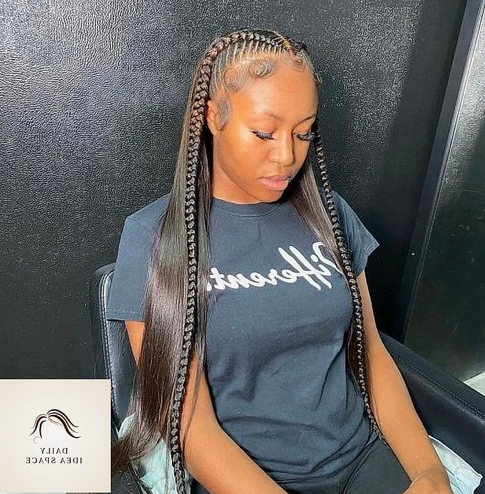 22 Two Braids Ideas That Will Transform Your Look 9 Half-Up Two Braids