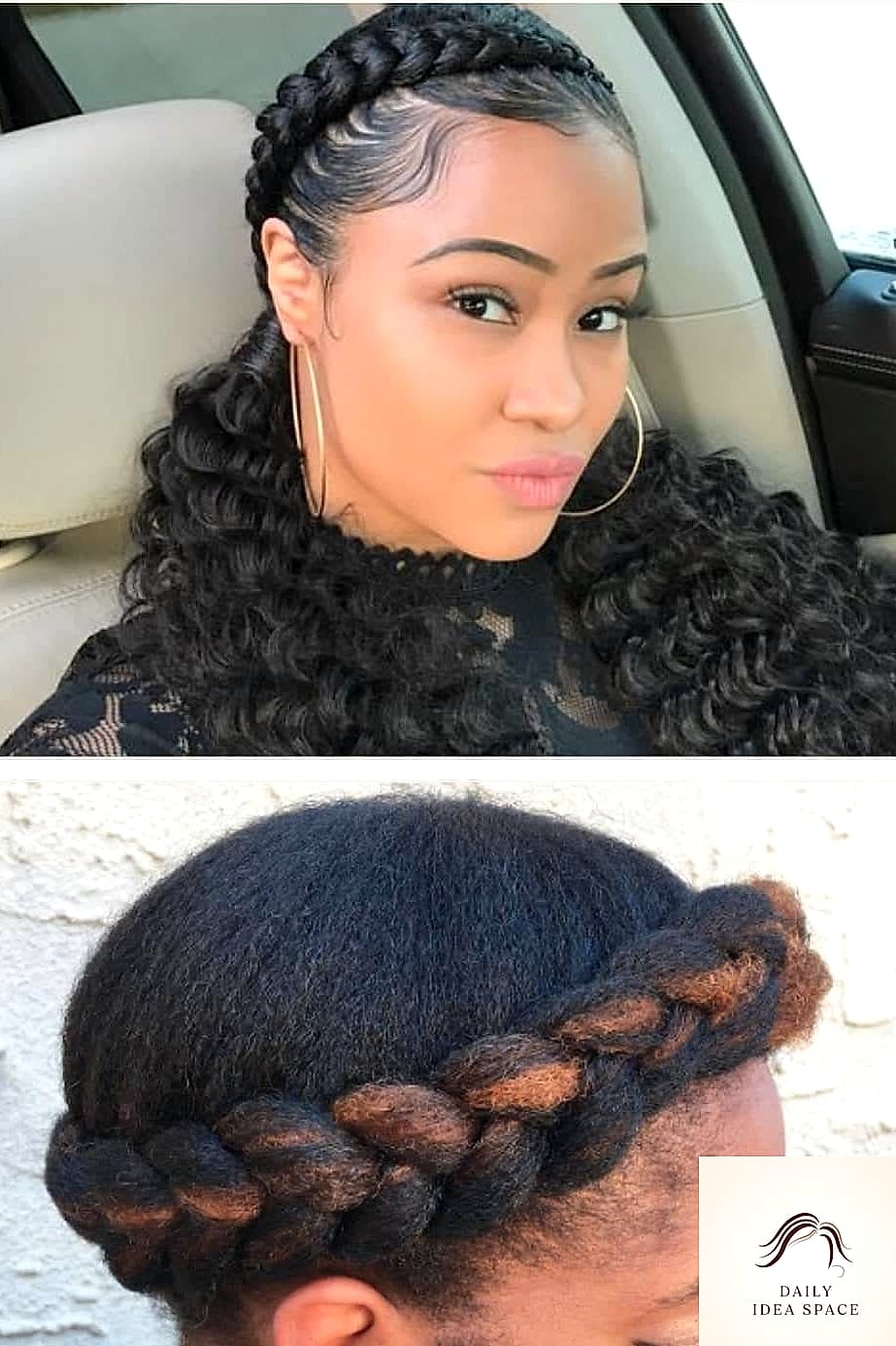 28 Braids For Black Women Looks You'll Want to Screenshot Immediately 17 Halo Braid