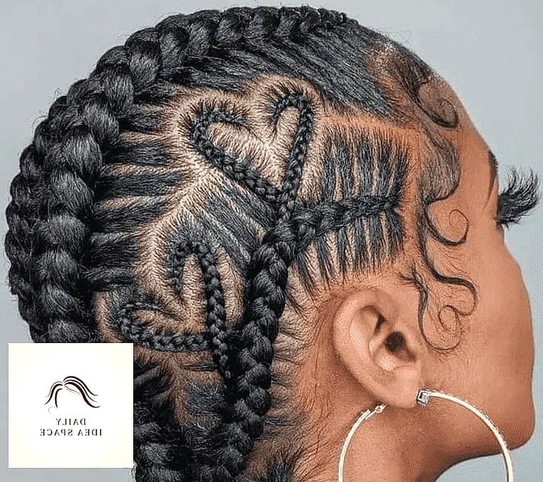 27 Scalp Braids Ideas Every Woman Needs to See 27 Heart-Shaped Scalp Braid Design