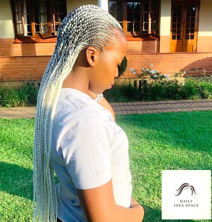 25 Blonde Braids Ideas That Are Going Viral on Pinterest Right Now 13 Icy Blonde Cornrows