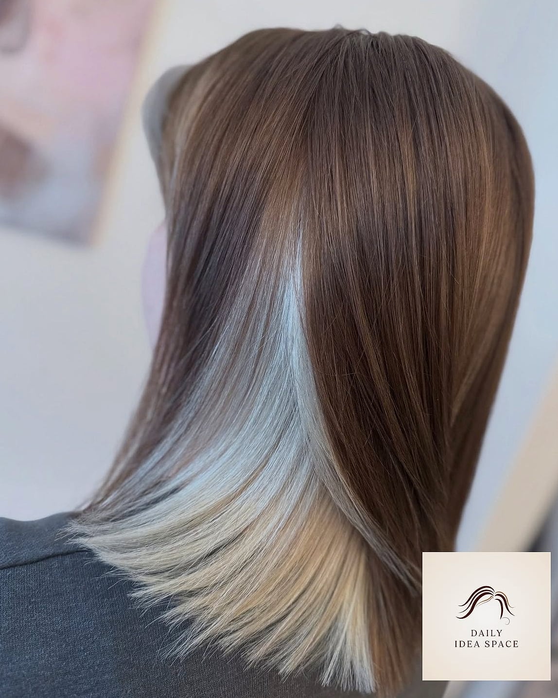 20 Peekaboo Hair Color Ideas That Are Breathtakingly Beautiful 15 Icy Blonde with Bubblegum Pink Peekaboo