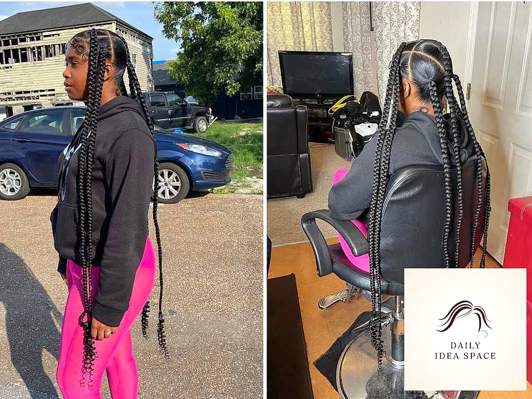 20 Jayda Wayda Braids Ideas That Are Breathtakingly Beautiful 3 Jumbo Box Braids