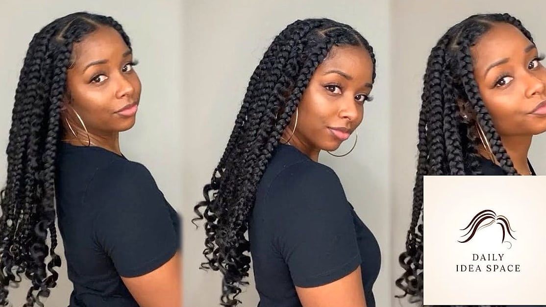 28 Jumbo Box Braids Looks You'll Want to Screenshot Immediately 4 Jumbo Braids with Curly Ends