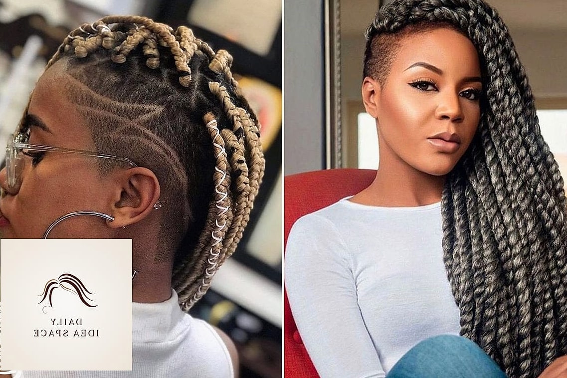 28 Jumbo Box Braids Looks You'll Want to Screenshot Immediately 28 Jumbo Braids with Shaved Sides
