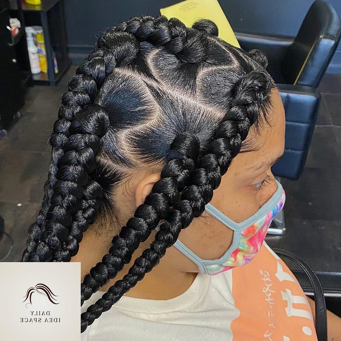 26 African Braids Hairstyles Ideas That Are Gorgeous and So Inspiring 9 Jumbo Braids