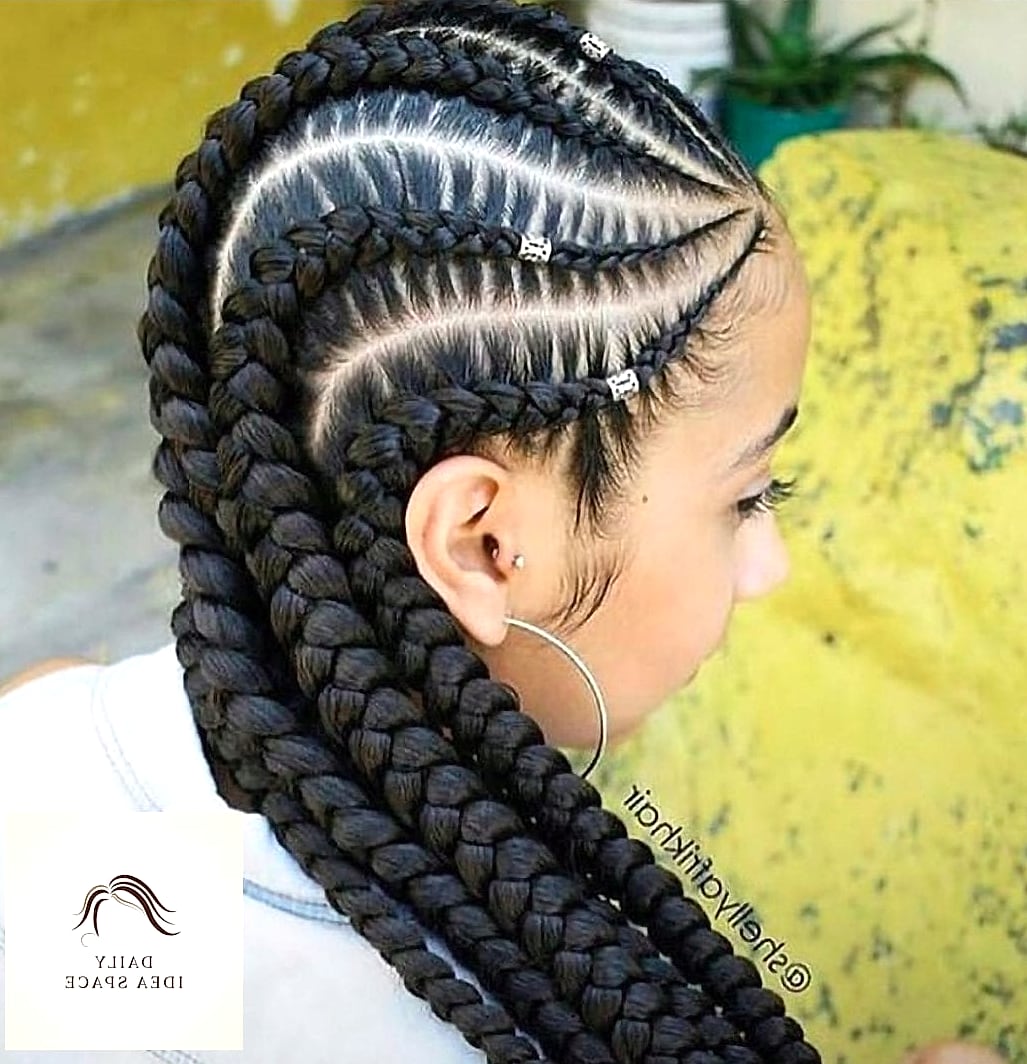 27 Cornrows Braids For Black Women Ideas Every Woman Needs to See 29 Jumbo Cornrows for a Statement Look