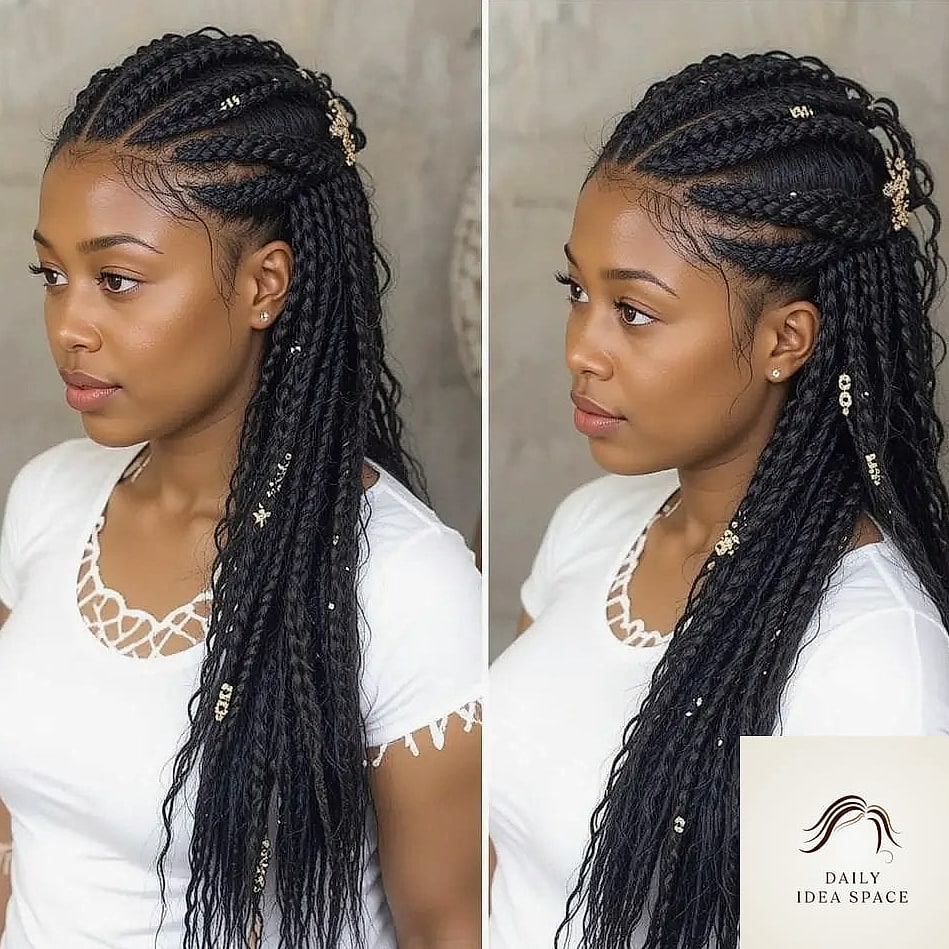 26 Fulani Braids Hairstyles Ideas That Are Gorgeous and So Inspiring 7 Jumbo Fulani Braids
