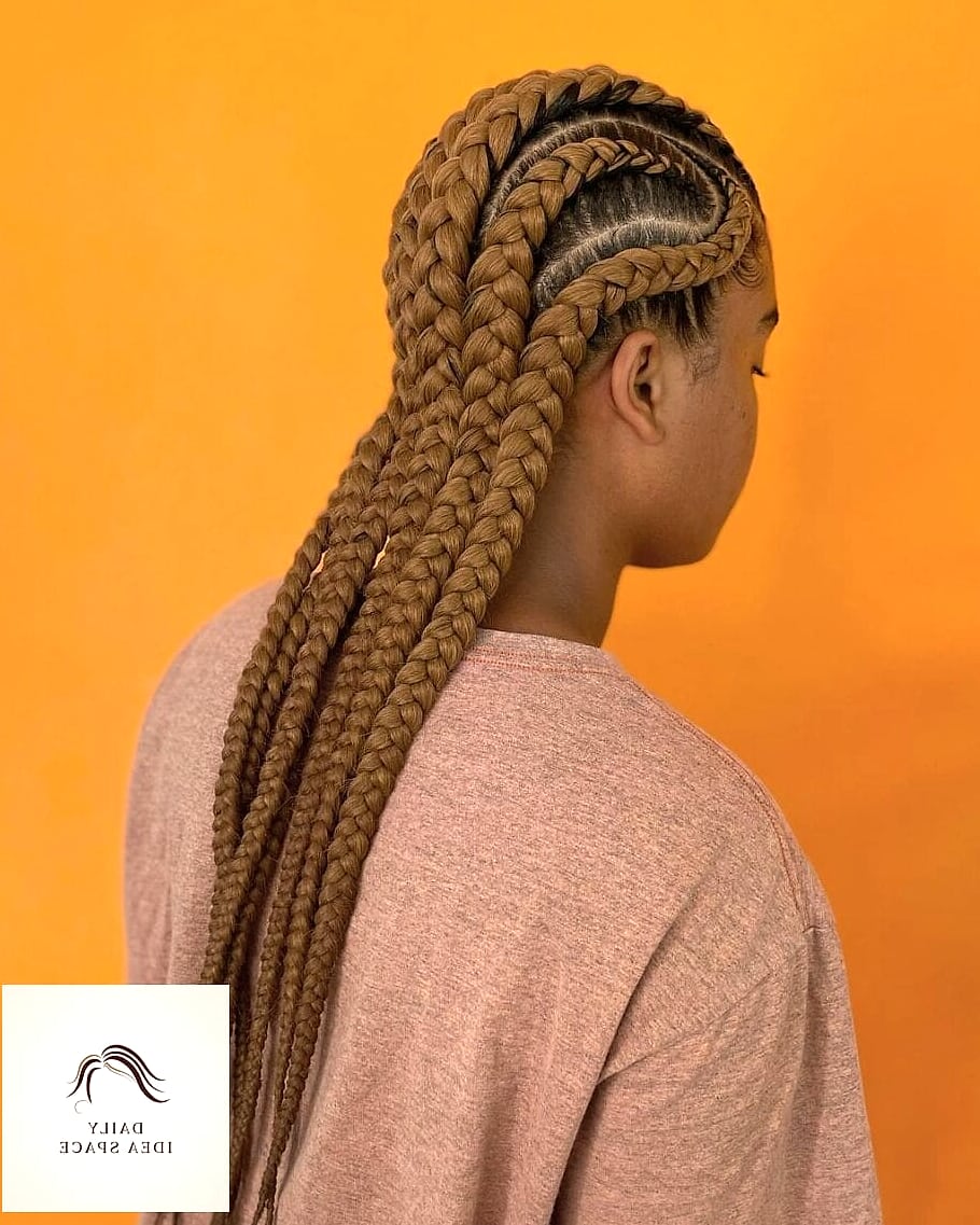 22 Ghana Braids Ideas That Will Transform Your Look 3 Jumbo Ghana Braids