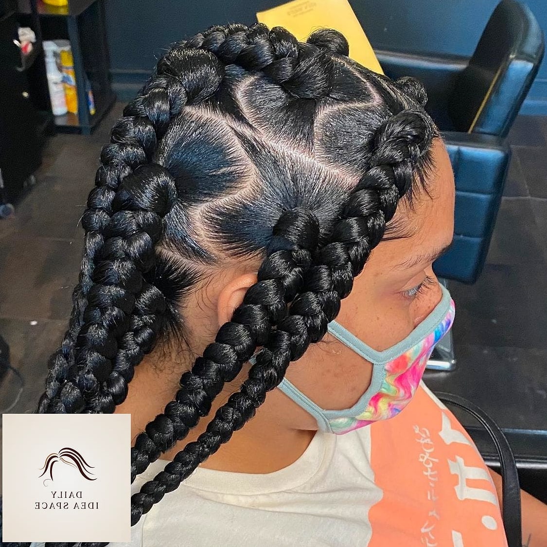 Jumbo Two-Tone Box Braids