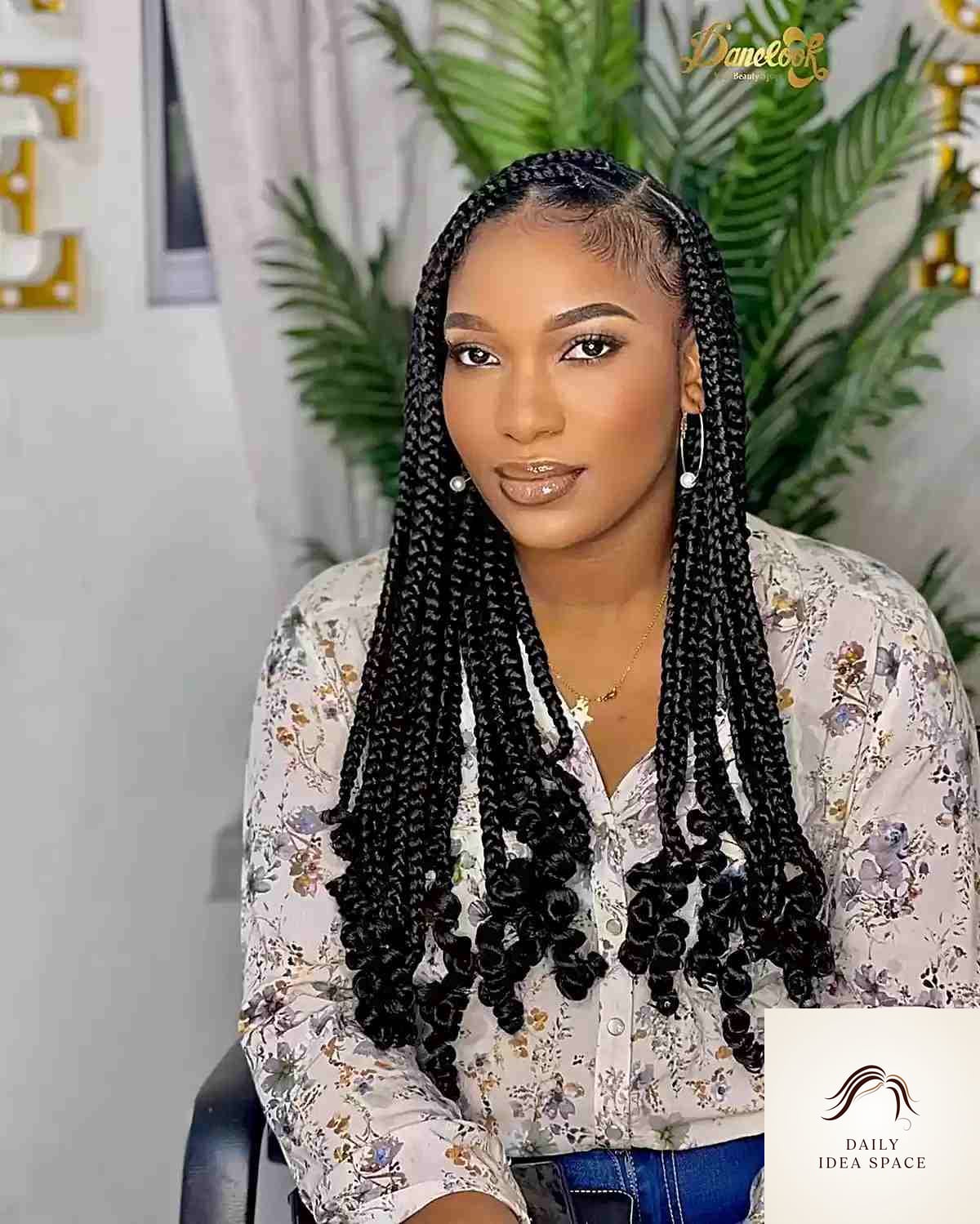 30 Braid Hairstyles For Black Women Ideas You Need to Try Next 6 Knotless Black Braids with Deep Side Part