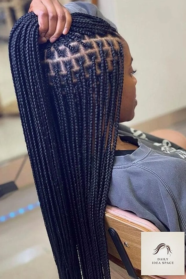 26 African Braids Hairstyles Ideas That Are Gorgeous and So Inspiring 2 Knotless Braids