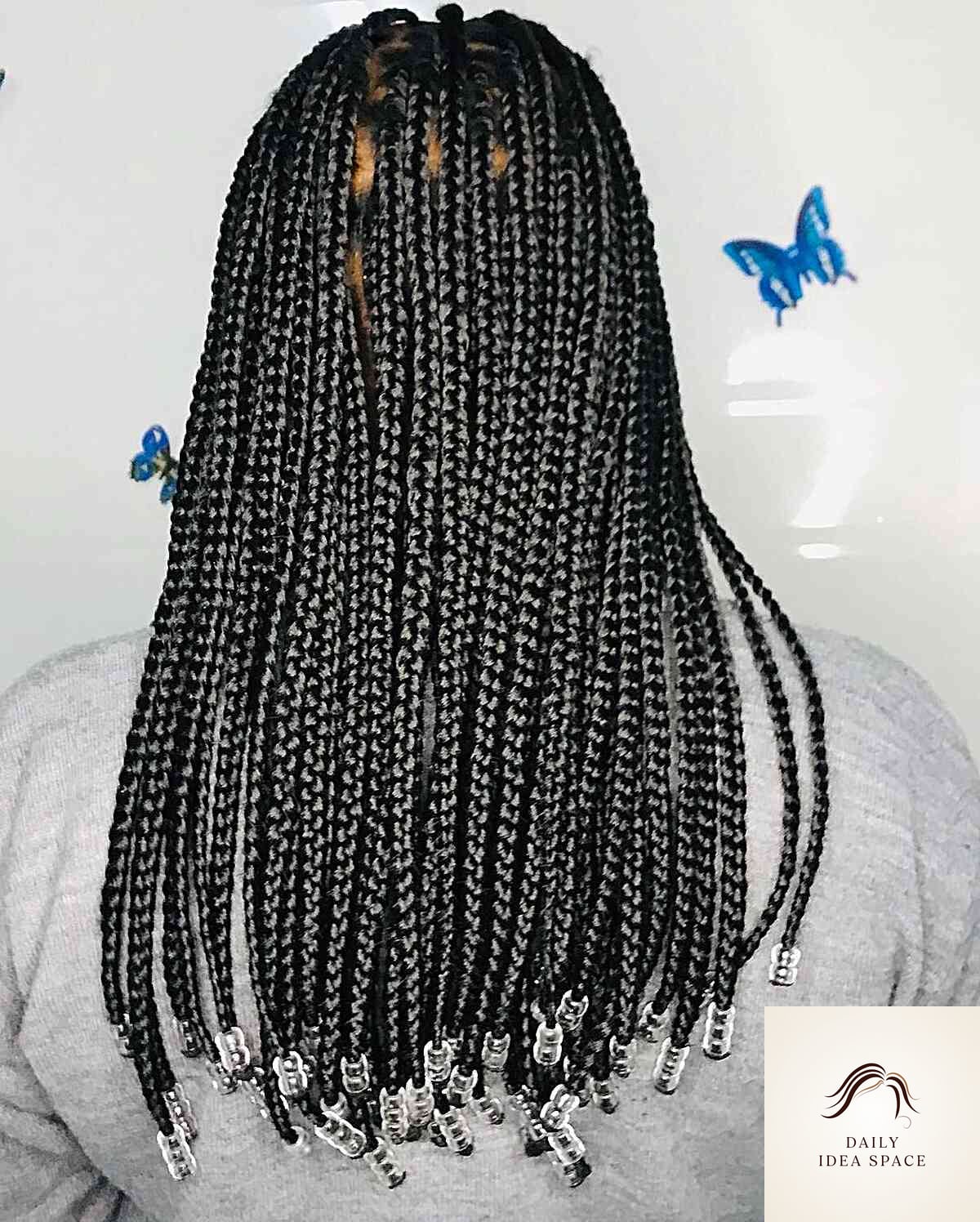 24 Braids Ideas Ideas That Are Absolutely Stunning 10 No-Knots Black Braids with Round Beads