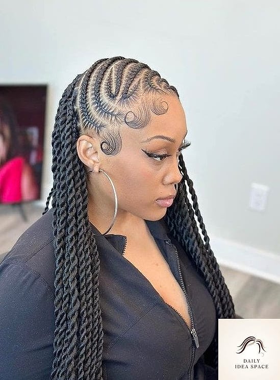 28 Braids For Black Women Looks You'll Want to Screenshot Immediately 6 Lemonade Braids