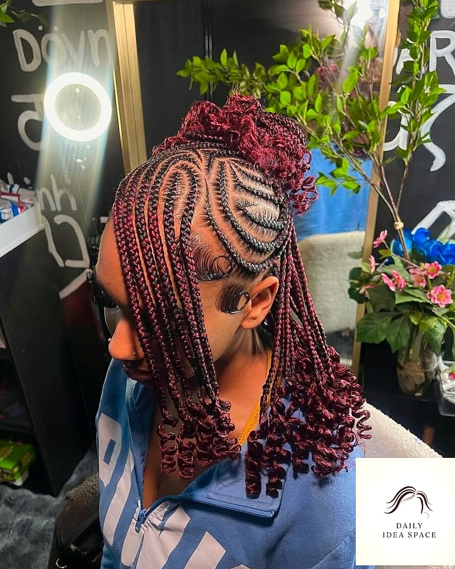Lemonade Braids Draped to the Side