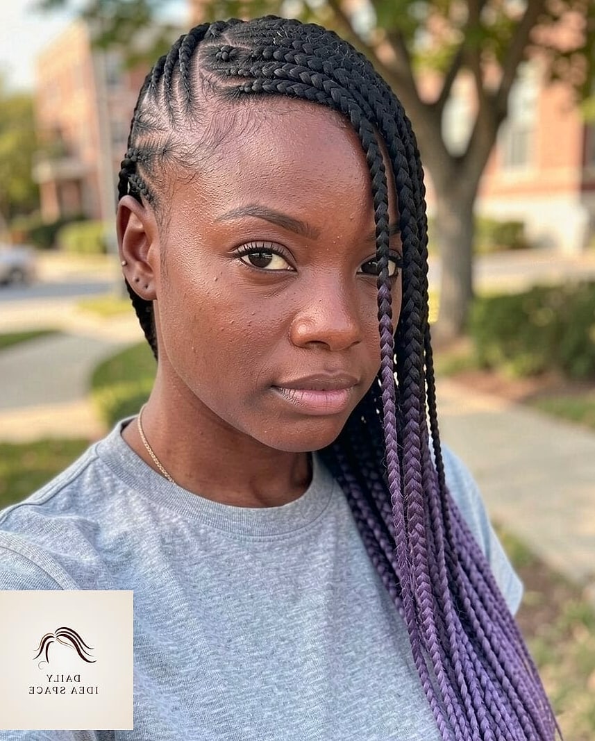 27 Hairstyles For Braids Ideas Every Woman Needs to See 17 Lemonade Braids