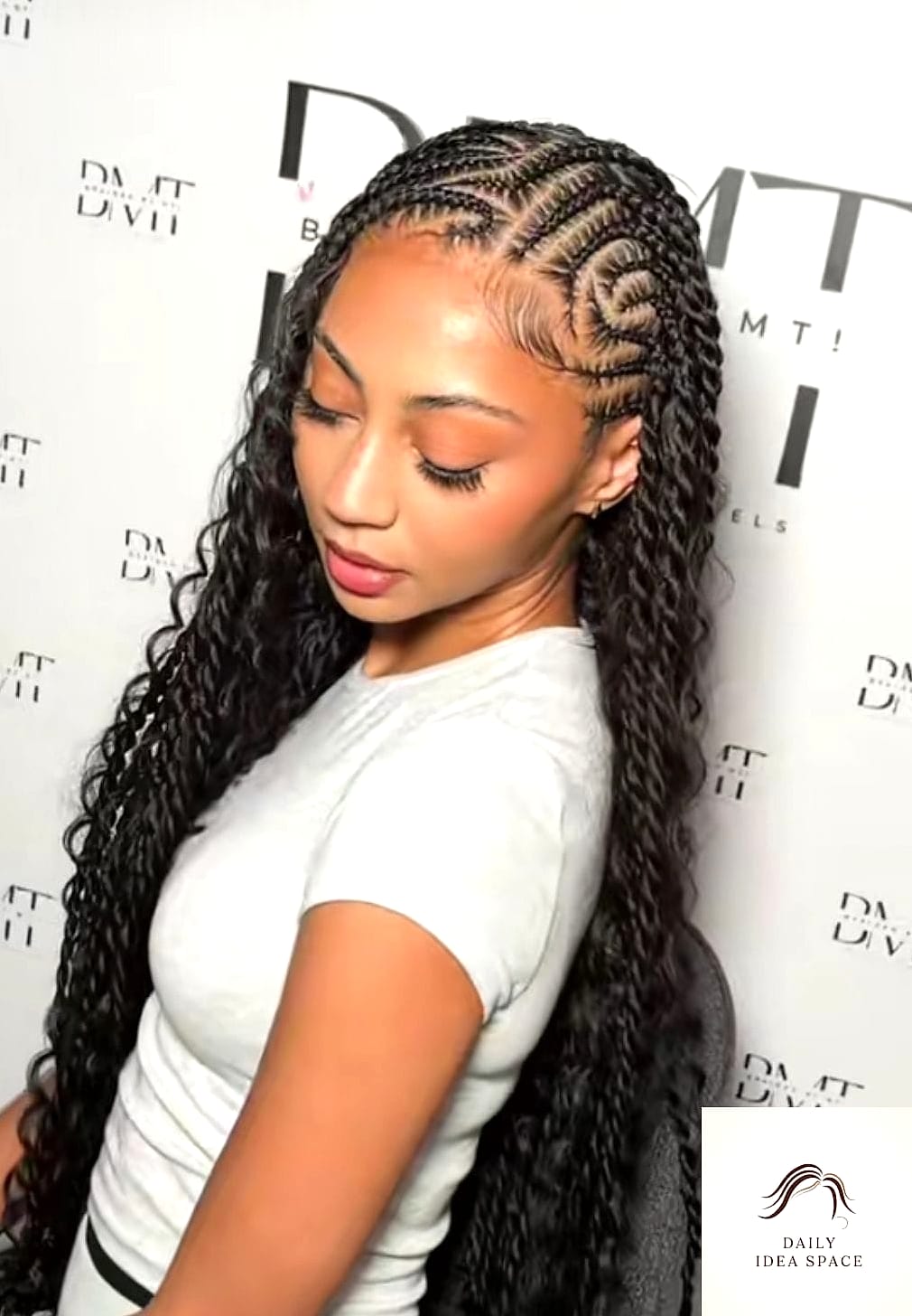 20 Lemonade Braids Hairstyles Ideas That Will Make You Book Your Appointment Immediately 17 Lemonade Braids in a Half-Up Style