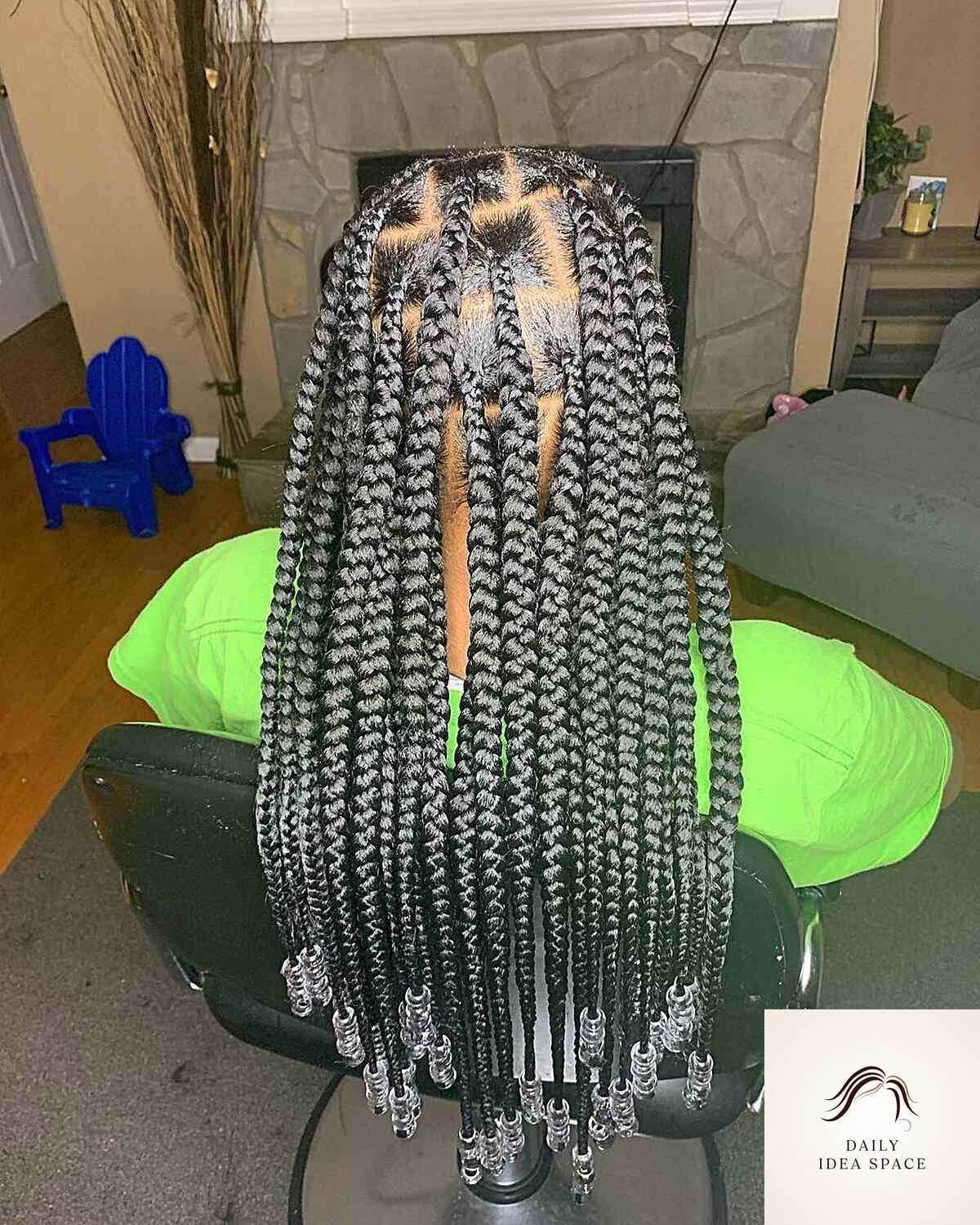 20 Braids Ideas That Are Breathtakingly Beautiful 16 Long Chunky Braids with Beads on the Ends
