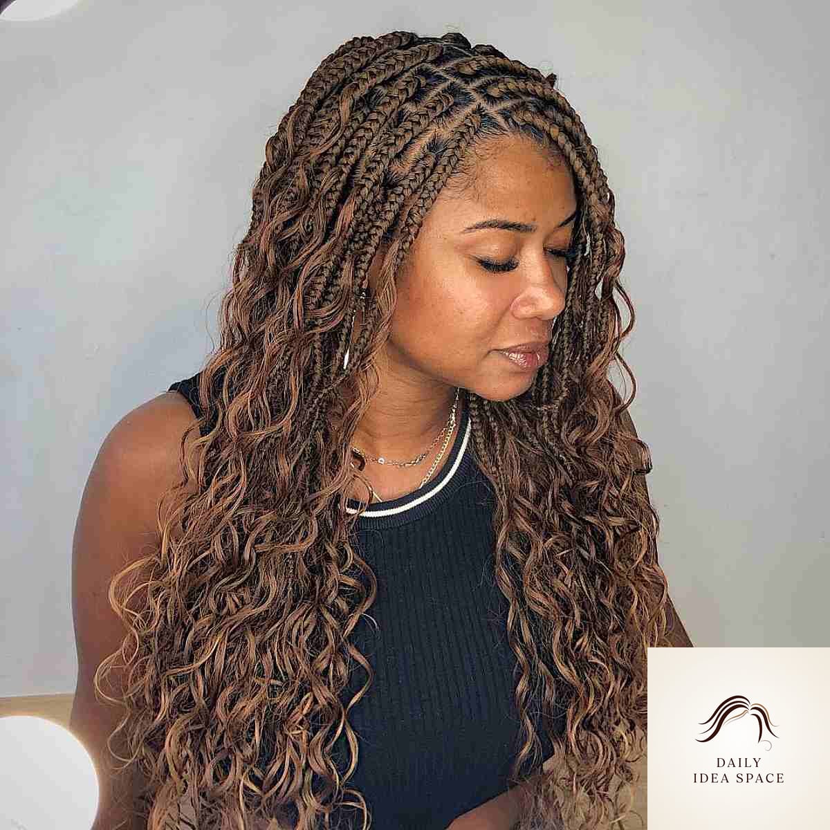 Long Light Brown Gypsy Braids