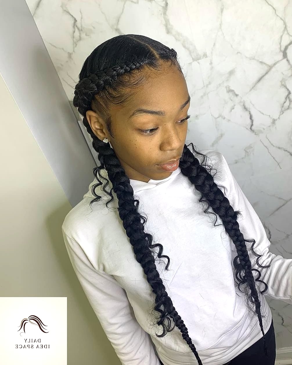 22 Two Braids Ideas That Will Transform Your Look 3 Loose Boho Braids