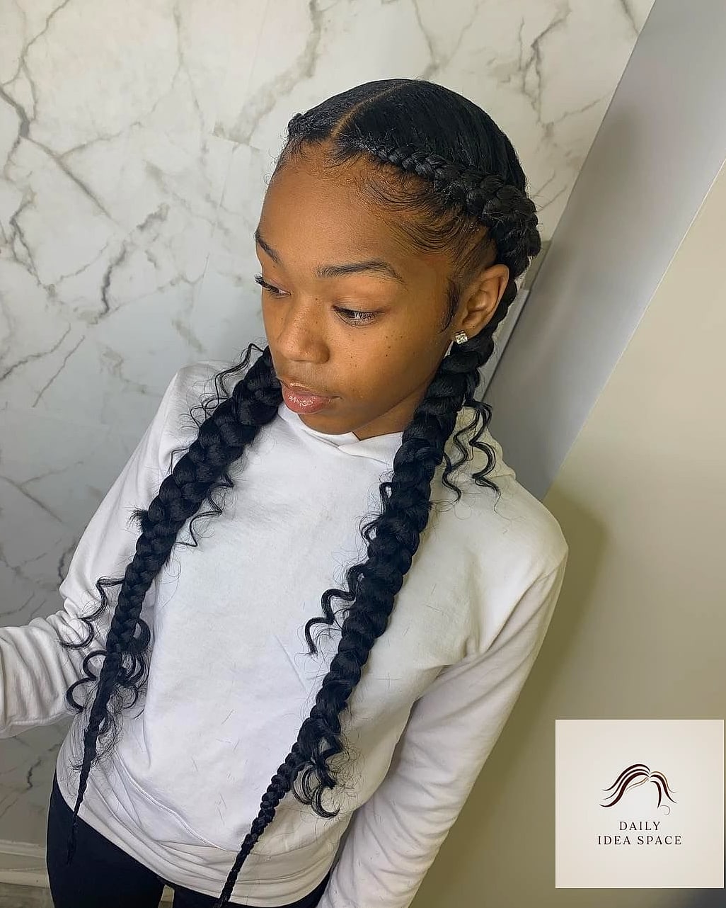 22 Two Braids Hairstyle Ideas That Will Transform Your Look 3 Loose Boho Braids