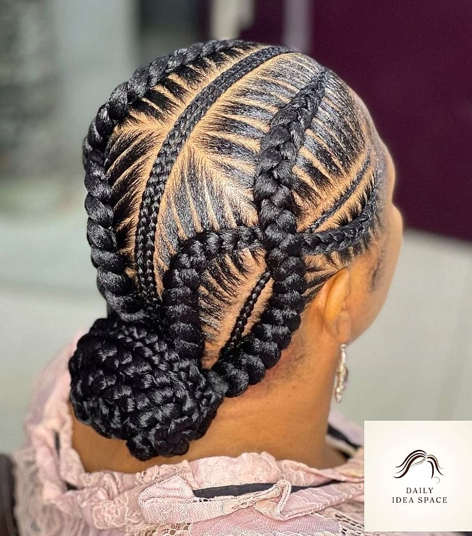 30 Braid Hairstyles For Black Women Ideas You Need to Try Next 31 Low Bun with Braided Wrap
