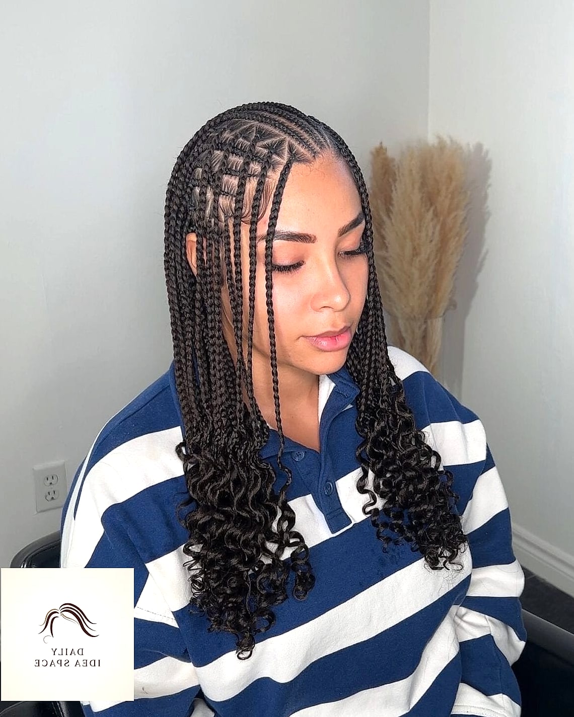 28 Flip Over Fulani Braids Looks You'll Want to Screenshot Immediately 20 Low Flip Fulani Braids