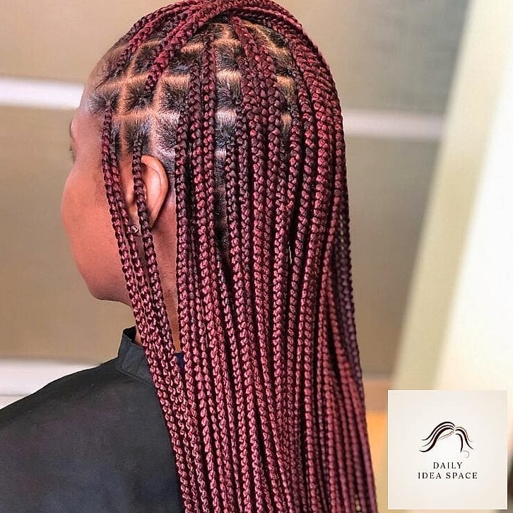 Mahogany Brown Braided Crown