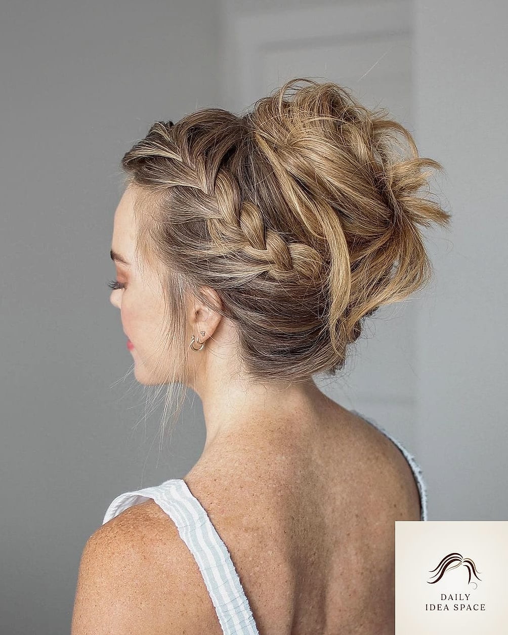 Messy French Braid