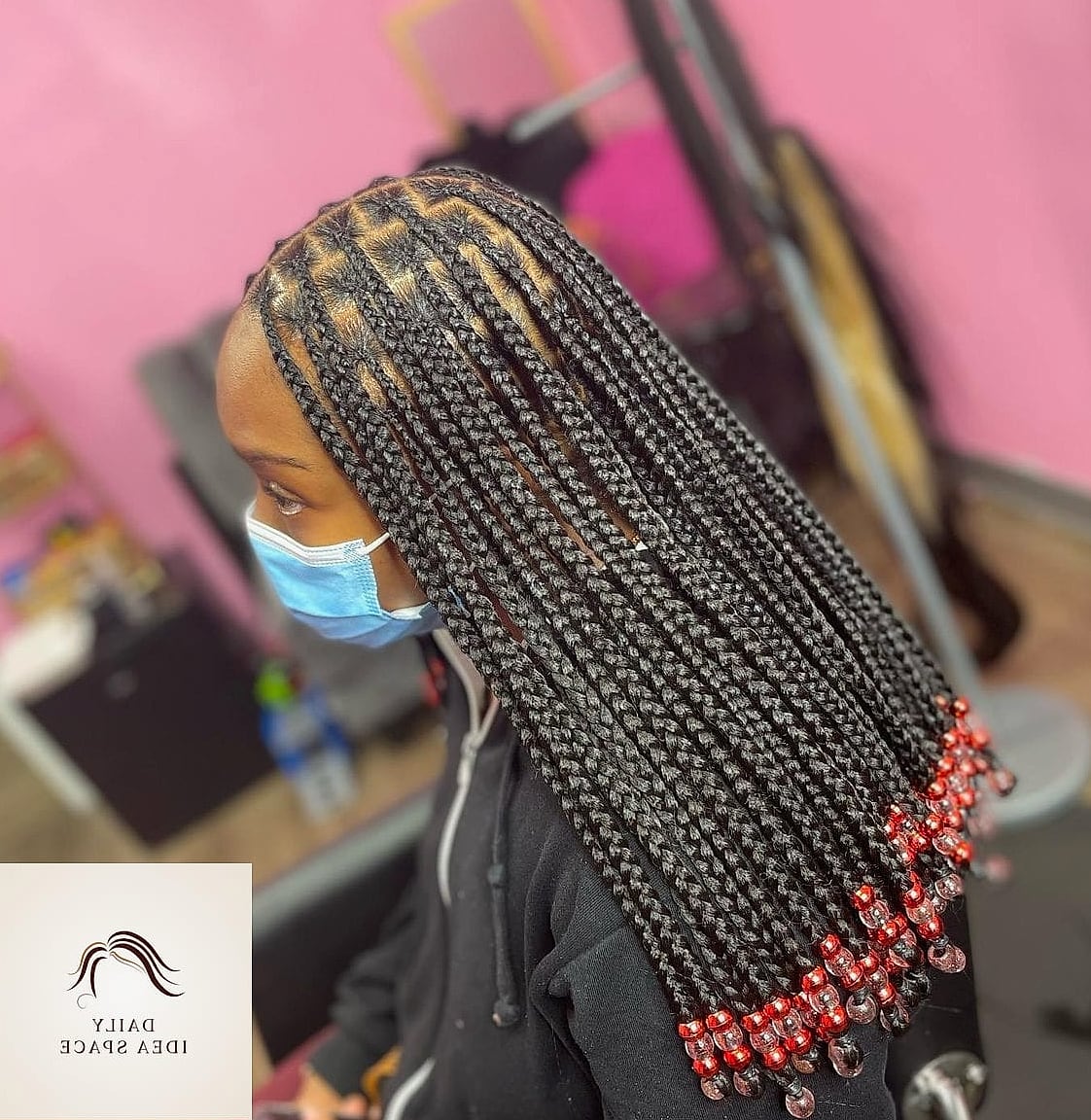 Micro Braids With Beaded Ends