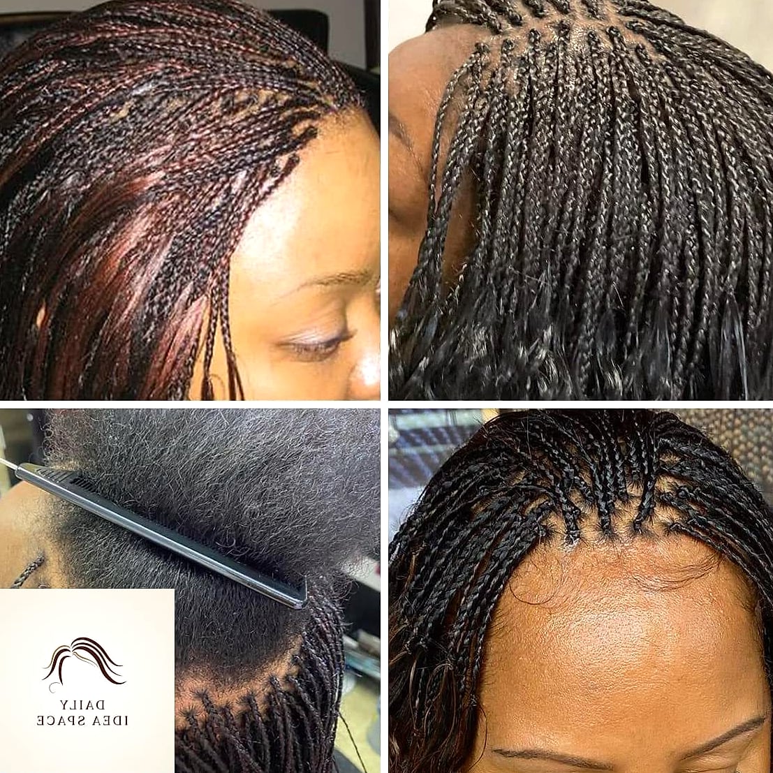 27 Straight Back Feed In Braids Ideas Every Woman Needs to See 14 Micro Feed-In Braids