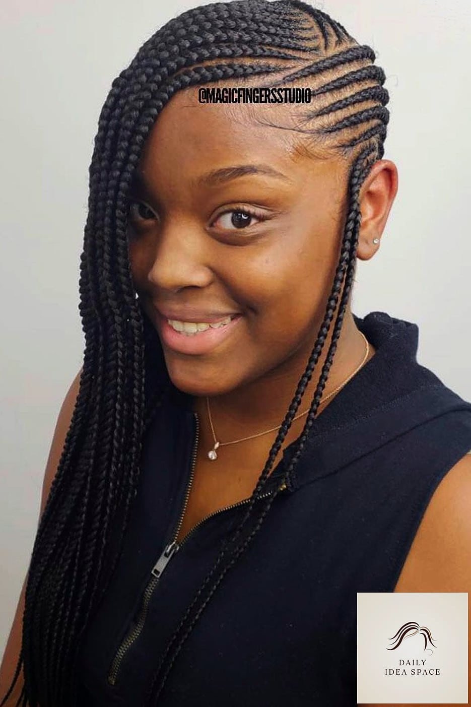 20 Lemonade Braids Hairstyles Ideas That Will Make You Book Your Appointment Immediately 9 Micro Lemonade Braids