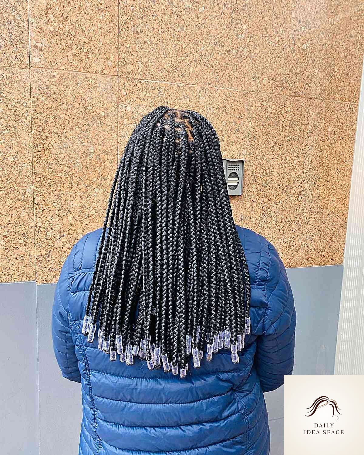 24 Braids Ideas Ideas That Are Absolutely Stunning 9 Mid-Sized Box Braids with Beaded Ends