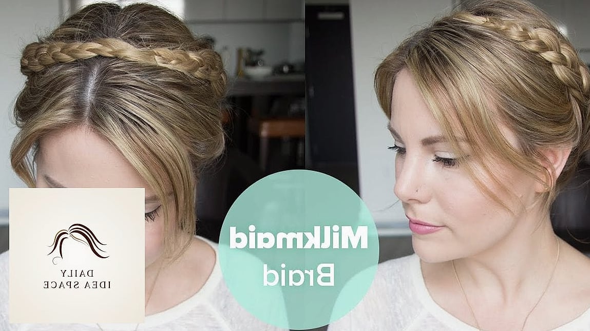 22 Quick Braided Hairstyles Ideas That Will Transform Your Look 7 Milkmaid Braid