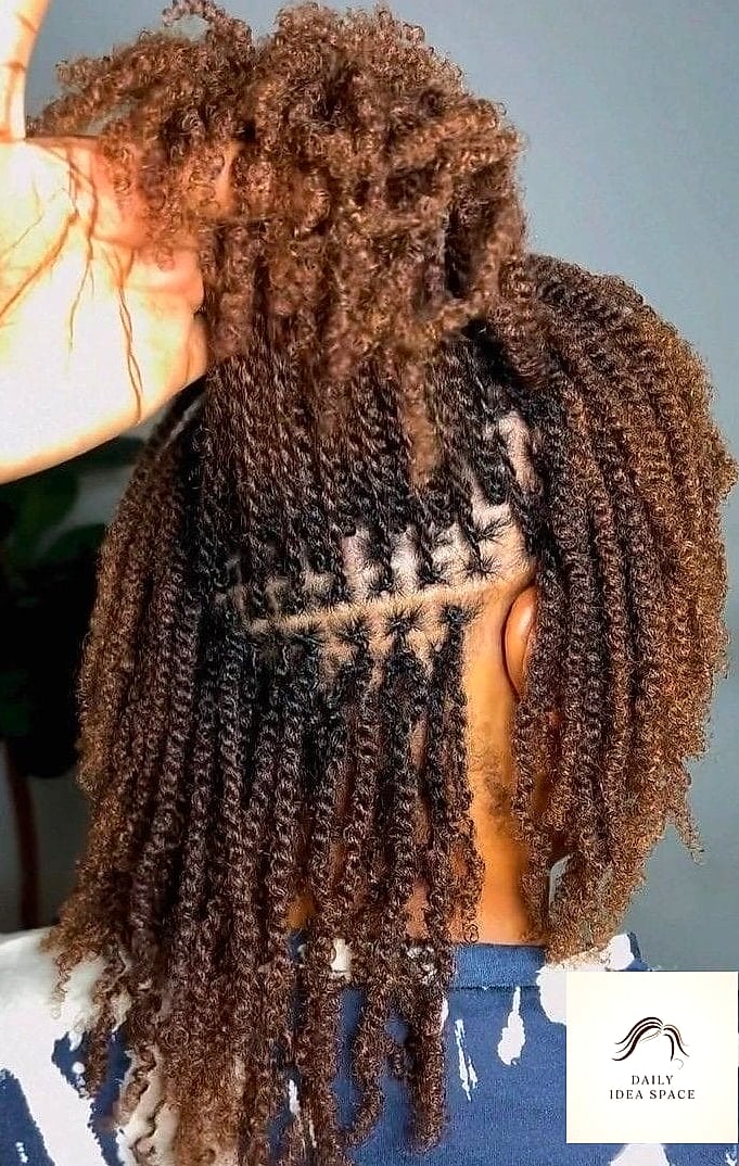 Mini Twists Pulled Into a Textured Bun