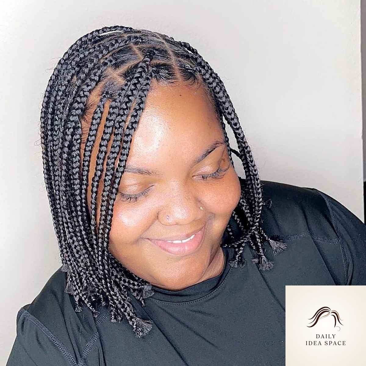 25 Tranças Box Braids Ideas That Are Going Viral on Pinterest Right Now 20 Neck-Grazing Knotless Box Braids