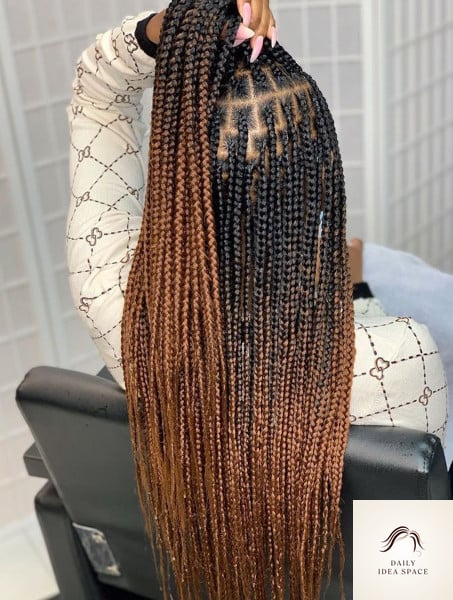 25 Tranças Box Braids Ideas That Are Going Viral on Pinterest Right Now 12 Ombre box braids