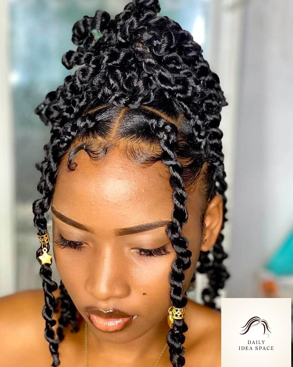 26 African Braids Hairstyles Ideas That Are Gorgeous and So Inspiring 20 Passion Twists Combined with Braids